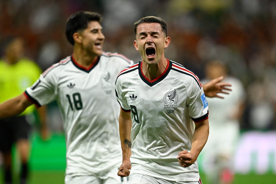 Álvaro Fidalgo celebra su primer gol con la Selección Mexicana, durante la victoria ante Chequia en la Fase de Grupos del Mundial de 2026 - Foto: AFP