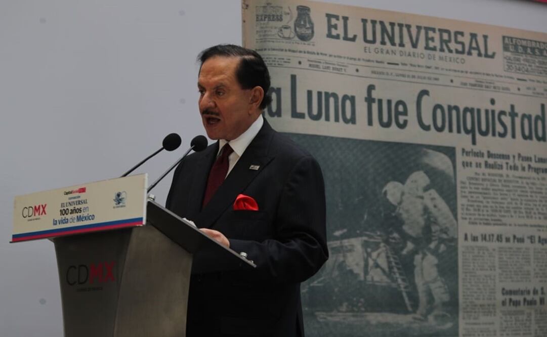 "EL UNIVERSAL ha enfrentado momentos difíciles y situaciones críticas pero que afortunadamente como lo prueba nuestra celebración de este día han sido siempre superadas", aseguró Ealy Ortiz. /Lucía Godínez - EL UNIVERSAL