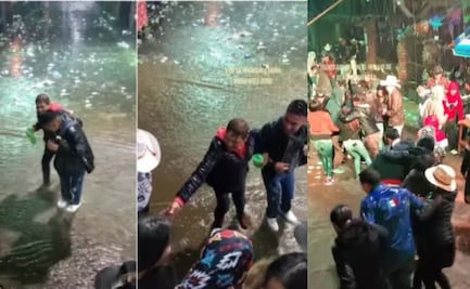 Viral: Bailan a pesar de la lluvia motivados por “Doña Ambientes” 