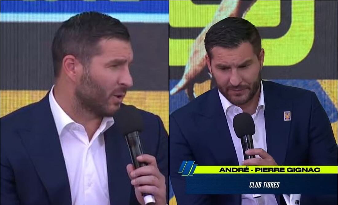 André-pierre Gignac en TV Azteca. FOTO: ESPECIAL