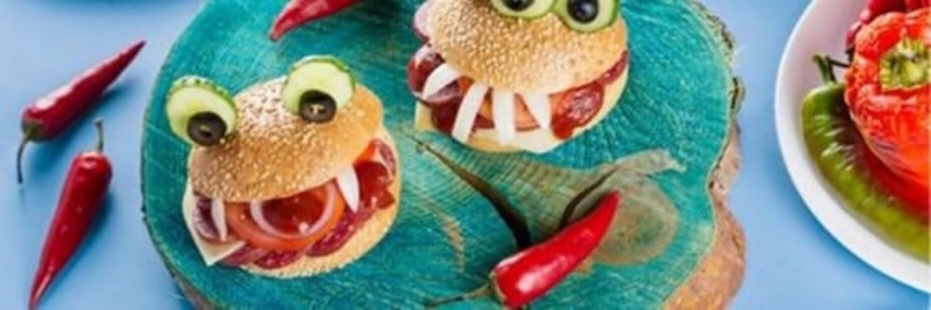Prepara una hamburguesa terrorífica