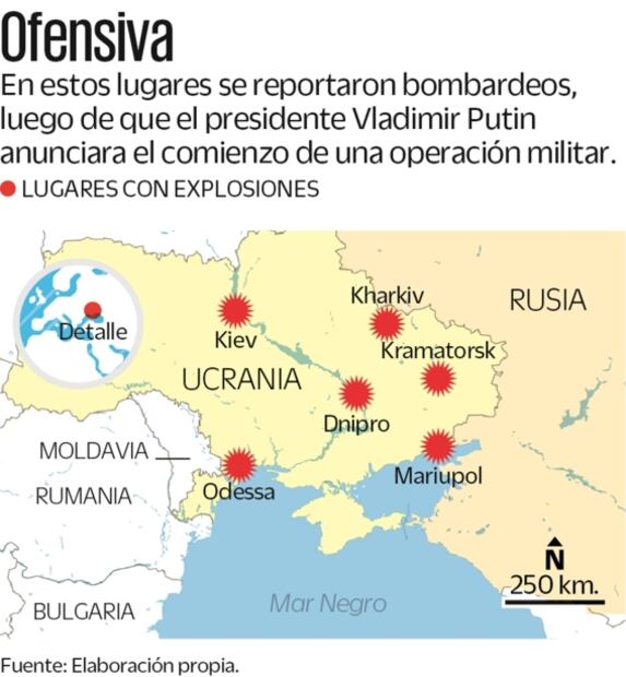 Putin ordena operación militar en este de Ucrania