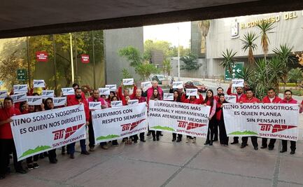 Trabajadores del Infonavit hacen paro por desacuerdos con director