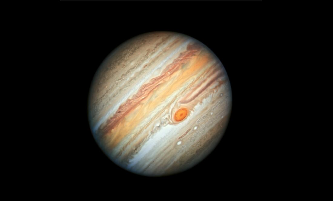 Júpiter tiene foto actualizada: se trata de la última imagen del planeta tomada por el telescopio Hubble el 27 de junio de 2019. Foto: NASA