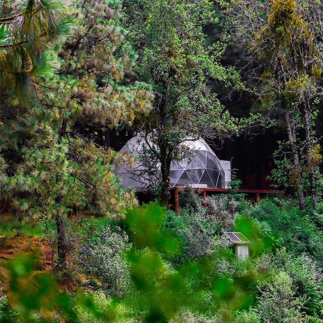 A solo 10 minutos del Centro Ceremonial Otomí. Fotos: Cool Glamping