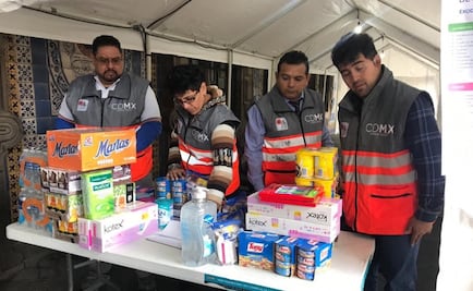Habilitan centro de acopio en el Zócalo para ayudar a migrantes