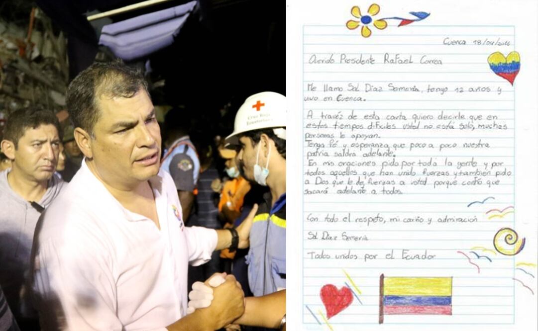 Niña escribe conmovedora carta tras sismo en Ecuador