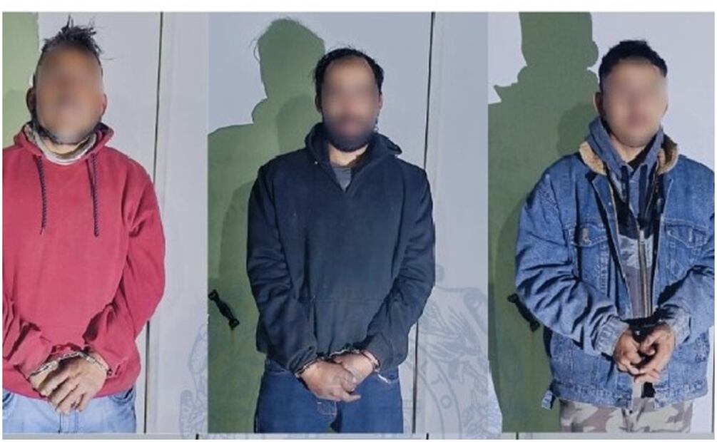 De las 14 personas detenidas en Apaseo el Alto, Guanajuato, 11 son hombres (23/01/2025). Foto: Especial