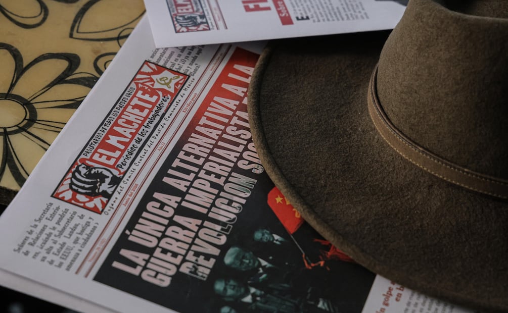 Ediciones del periódico El Machete, principal medio de difusión del PCM.