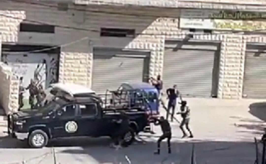 Un grupo armado realizó un ataque contra el convoy donde viajaba el presidente de la Autoridad Nacional Palestina (ANP). Foto: Tomada del video