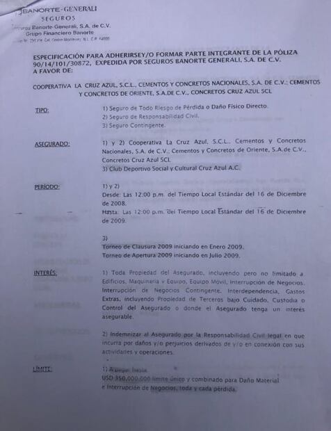 Revelan supuestos documentos de los 20 mdd que recibía Cruz Azul por torneo