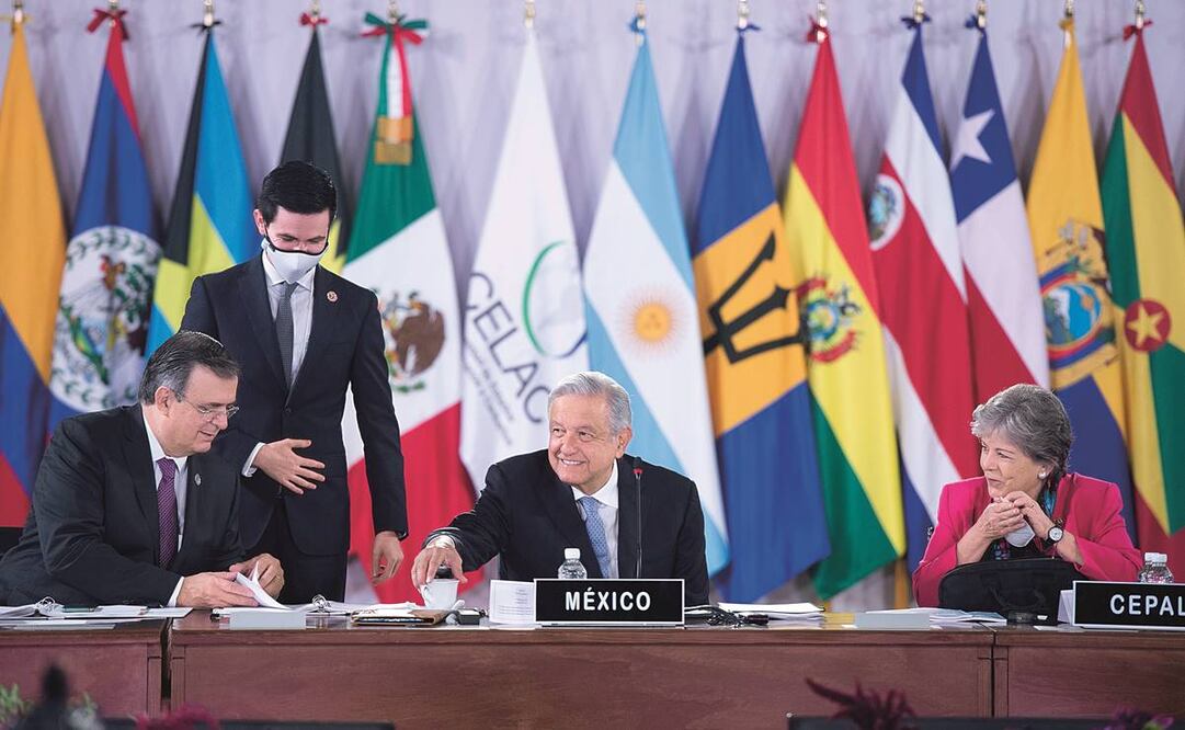 El presidente Andrés Manuel López Obrador presidió ayer la VI Cumbre de la Comunidad de Estados Latinoamericanos y Caribeños. Foto: Presidencia.