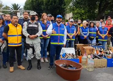 Cierran 16 chelerías ilegales en tianguis de La Bola en Coyoacán