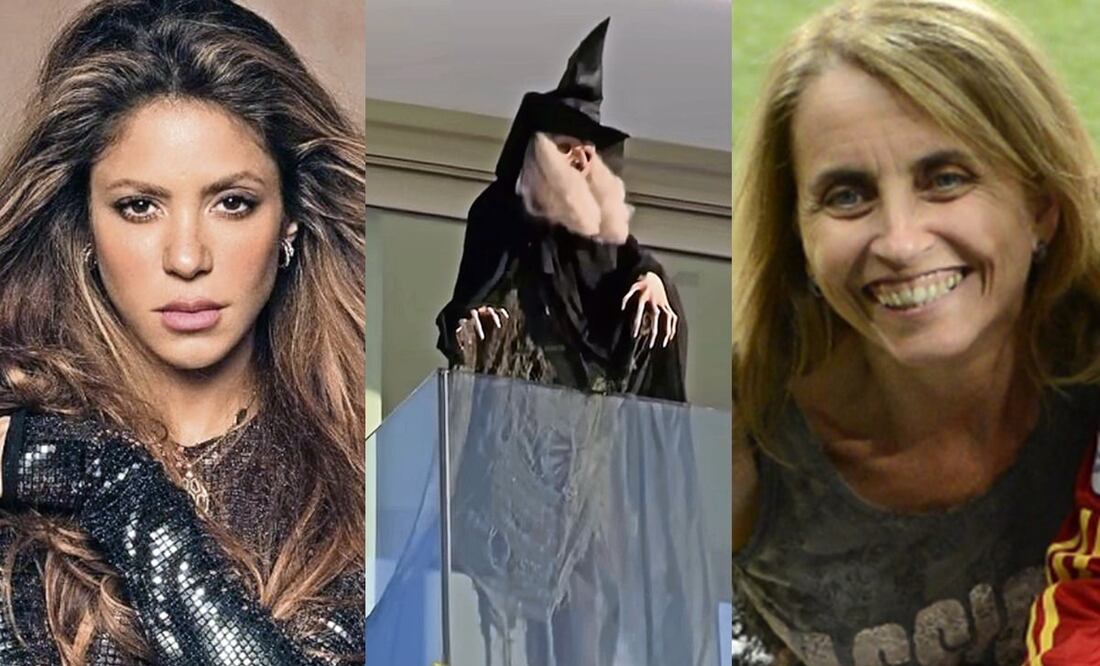 Shakira y su exsuegra Montserrat Bernabeu. Fotos: EFE/RADEK PIETRUSZKA, Archivo El Universal