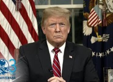 En mensaje de tv, Trump insiste en muro fronterizo; pide 5 mil 700 mdd