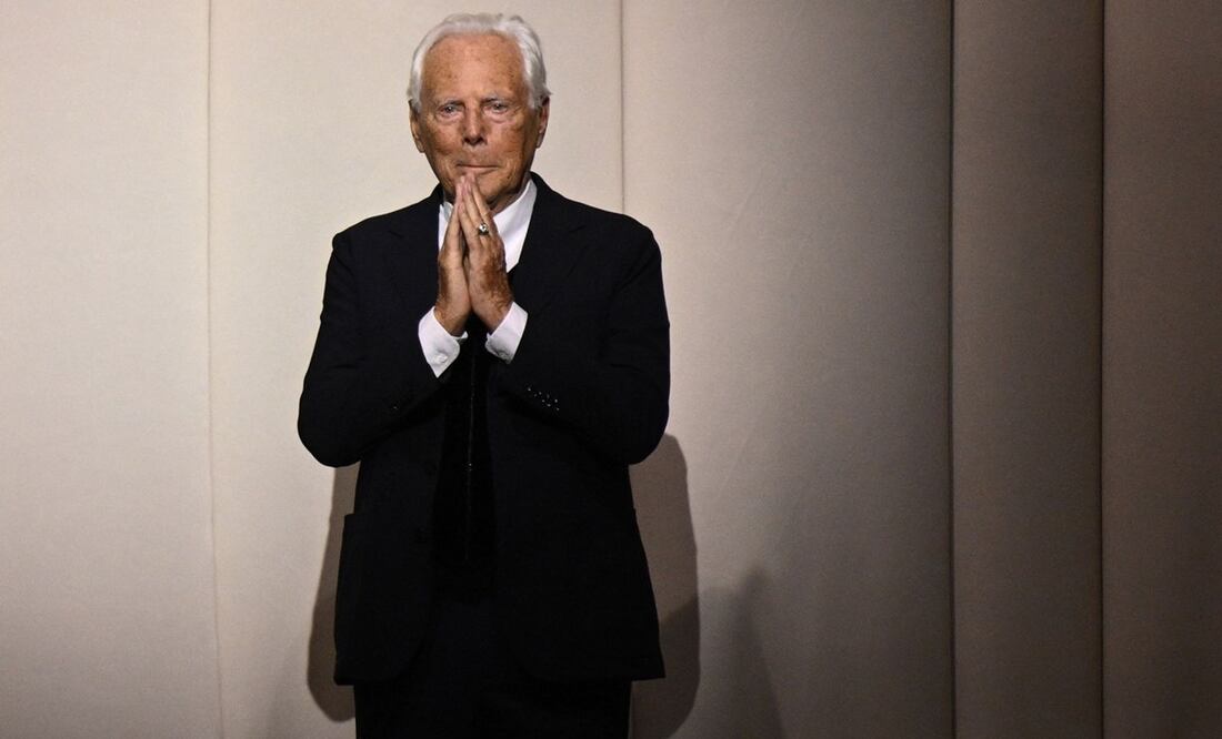 Giorgio Armani fundó su firma homónima en 1975. Foto: AFP