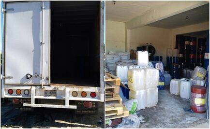 Aseguran 47 mil litros de sustancias químicas en Culiacán