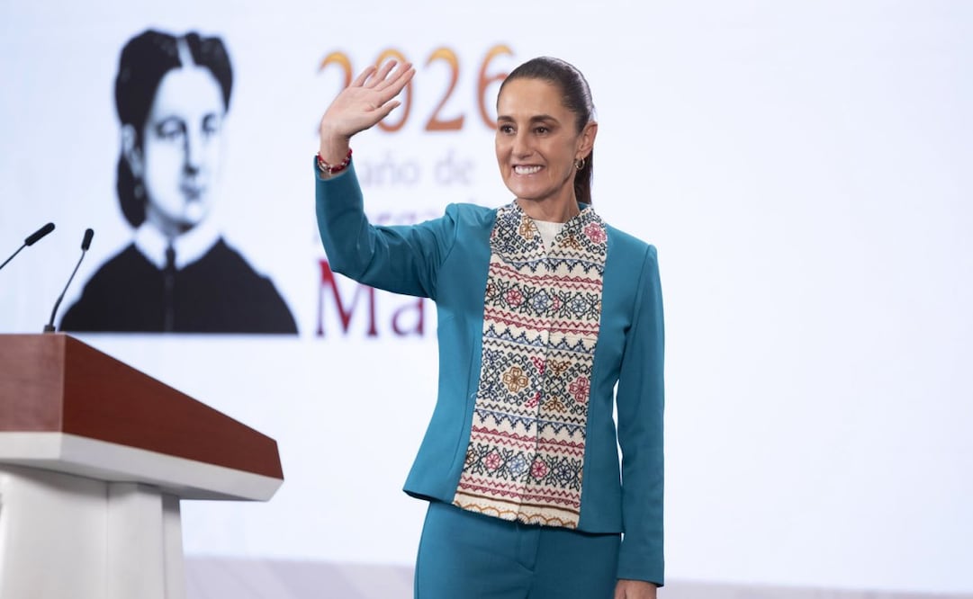 Claudia Sheinbaum Pardo en su conferencia matutina del martes 31 de marzo de 2026 en Palacio Nacional. Foto: Presidencia