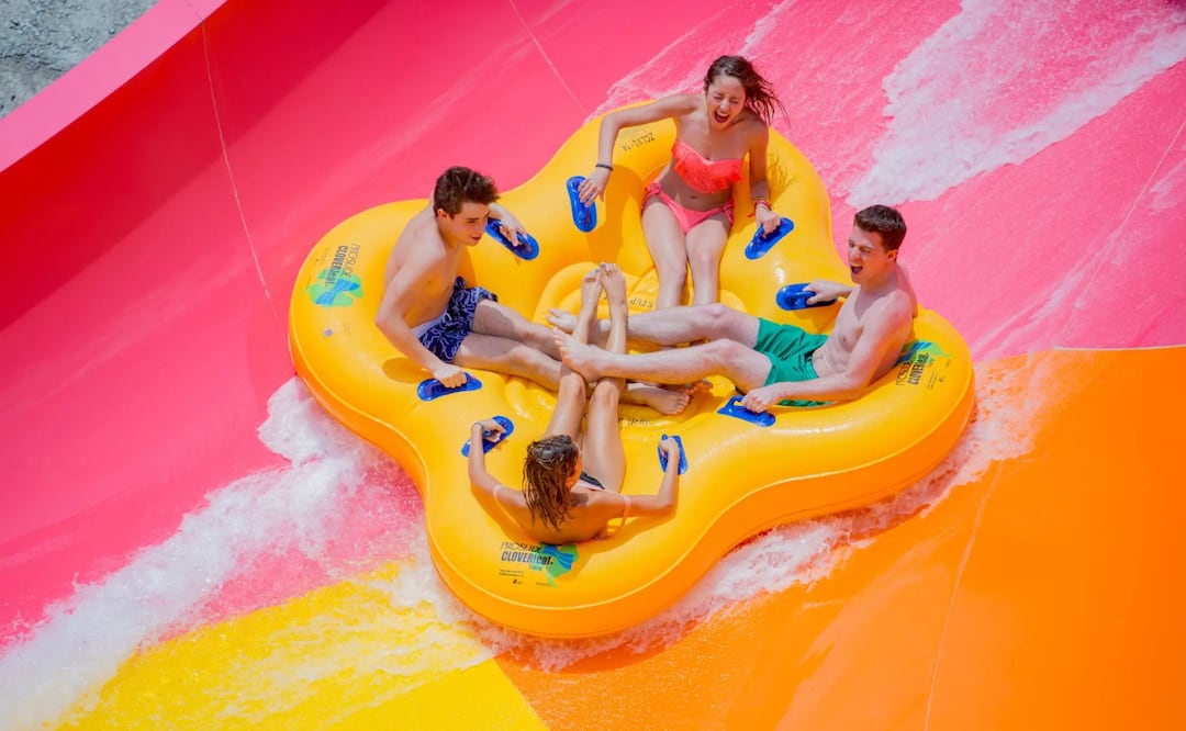 Niños y adultos pasan horas de diversión en SixFlags Oaxtepec. Foto: SixFlags Oaxtepec