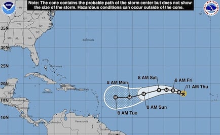 "Irma" se convierte en huracán categoría 2 y avanza hacia el Caribe