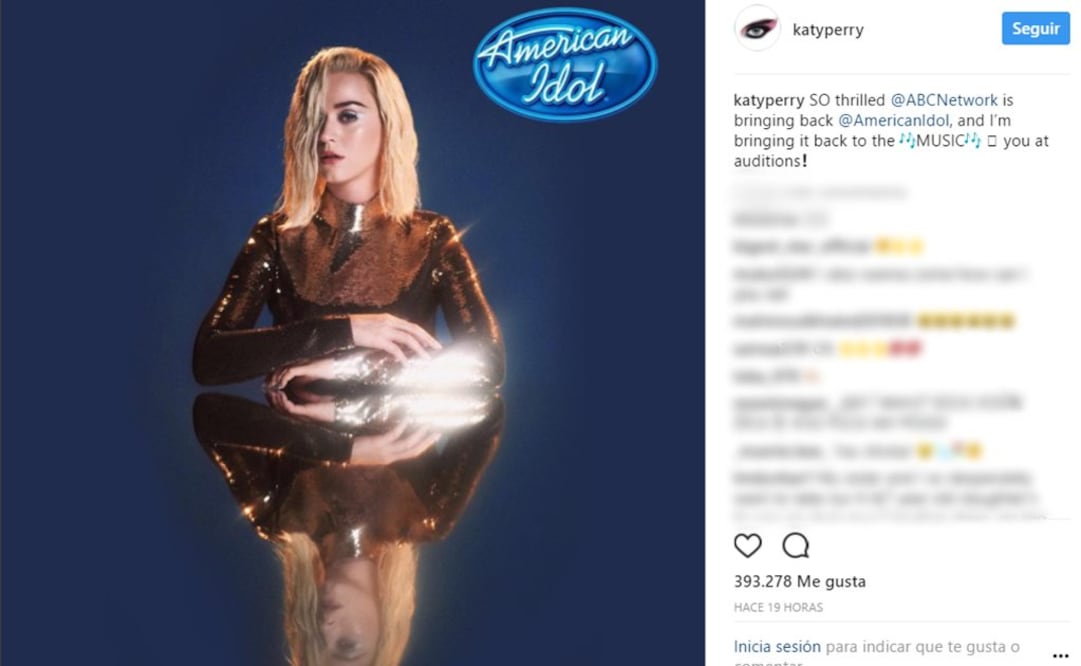 Katy Perry será jurado en American Idol