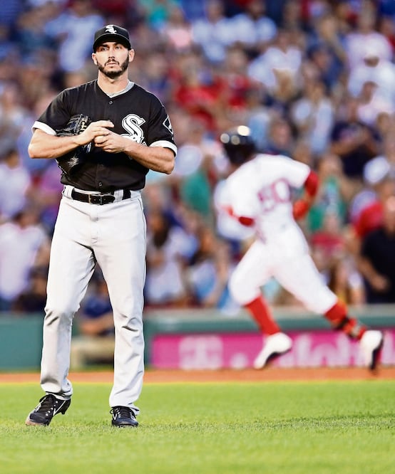 En una entrada y dos tercios, González aceptó siete carreras (MADDIE MEYER. AFP)