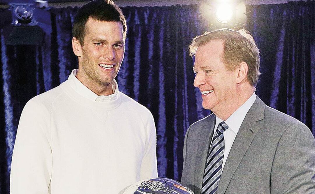El QB de Patriots (izq.) se entrevistará con Rodger Goodell  para minimizar sanción