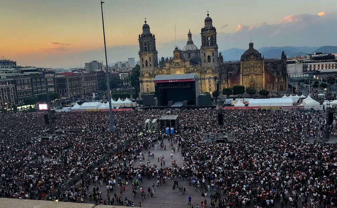 Esos 6 conciertos masivos congregaron en conjunto a un millón 150 mil personas en el Zócalo, y generaron un total de 5 mil 540 millones de pesos de derrama económica a la capital. Foto: Especial
