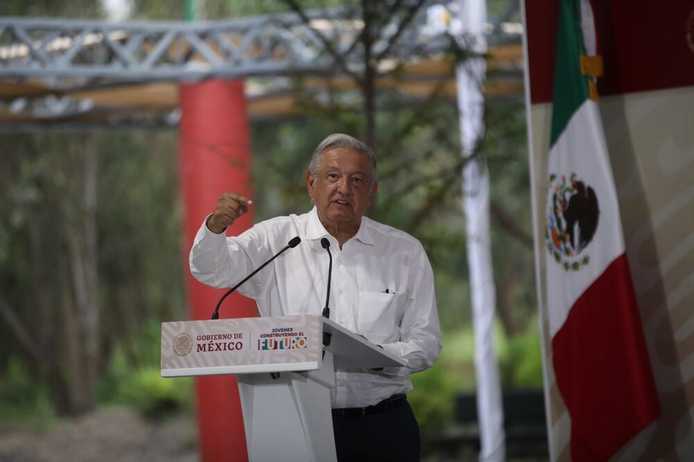 AMLO encabezó la supervisión del programa Jóvenes Construyendo el Futuro, en el Parque Ecológico Xochimilco, FOTO: GERMÁN ESPINOSA