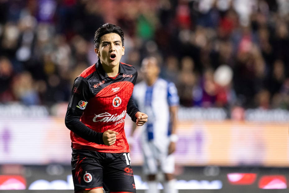 Gilberto Mora en festejo de gol, durante la fase regular del torneo Clausura 2026 con los Xolos de Tijuana - Foto: Imago7