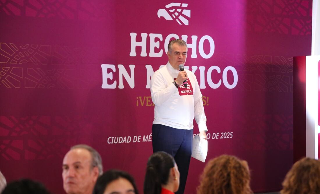 Francisco Cervantes, durante la presentación del Consejo Promotor “Hecho en México”. Foto: Secretaría de Economía