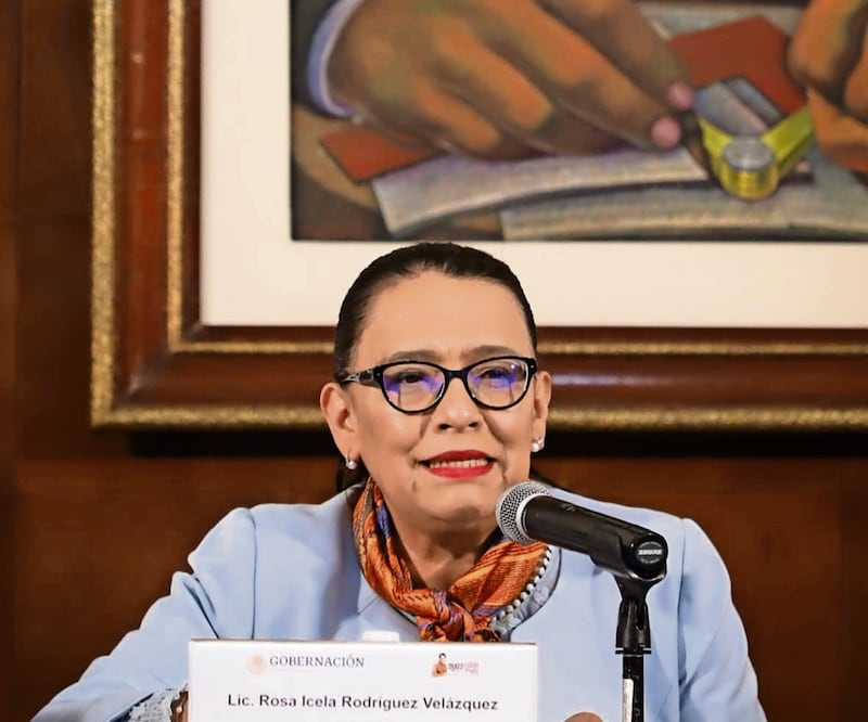 Rosa Icela Rodríguez presentó el informe. Foto: Especial