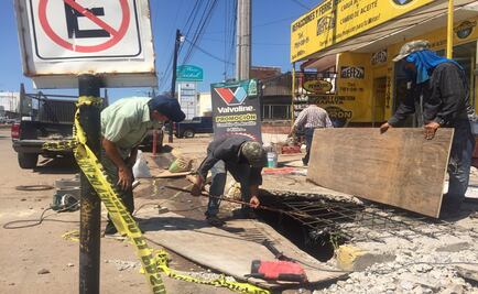 Reparan alcantarilla que “se tragó” a adolescente durante lluvias en Culiacán 