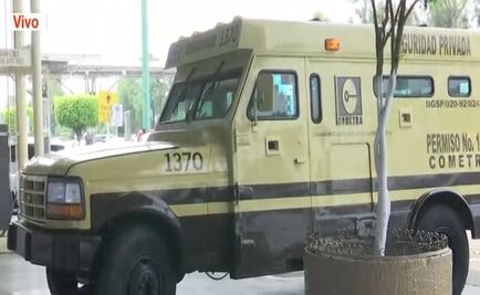 Sin disparos, roban 4 mdp de camioneta de valores en WalMart Tepeyac 