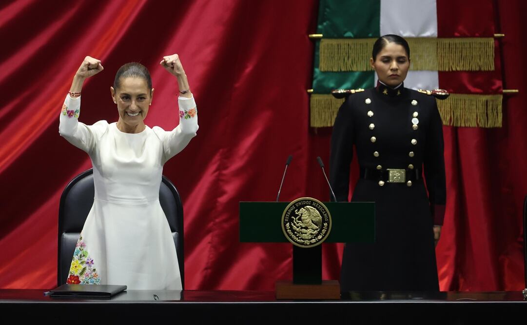 Claudia Sheinbaum tomó posesión como Presidenta de México este martes 1 de octubre. Foto: Diego Simón / EL UNIVERSAL