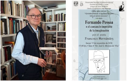 Francisco Hernández abordará poética de Fernando Pessoa