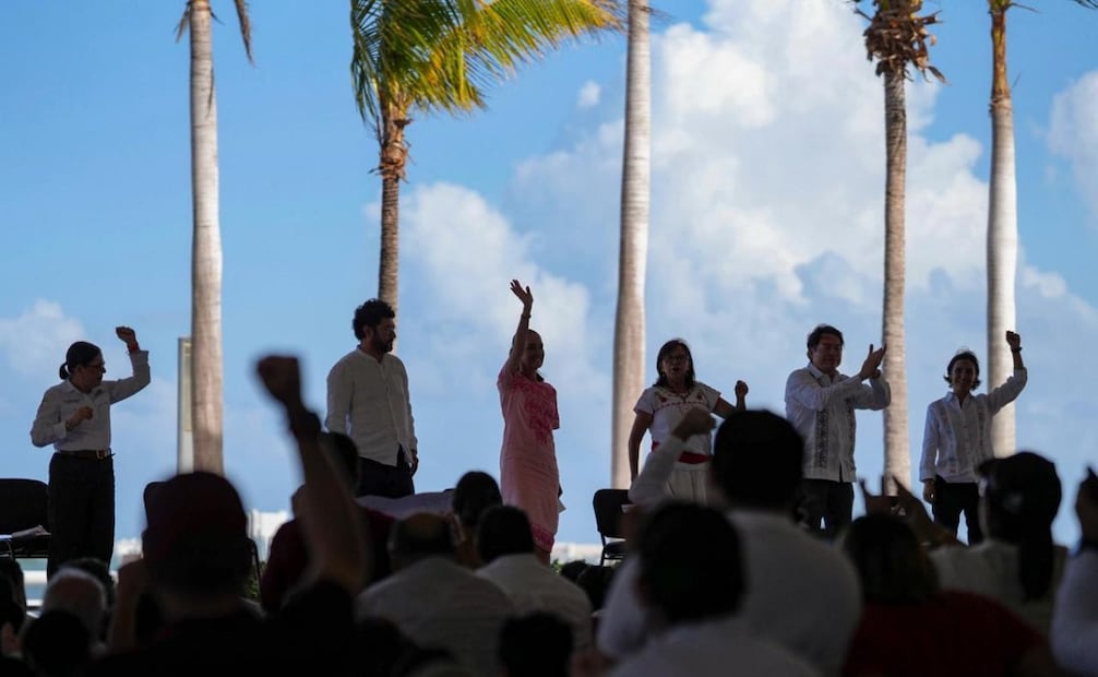 La presidenta de México, Claudia Sheinbaum, durante su gira "Honestidad y resultados" en Quintana Roo, el 12 de septiembre de 2026. Foto: Presidencia