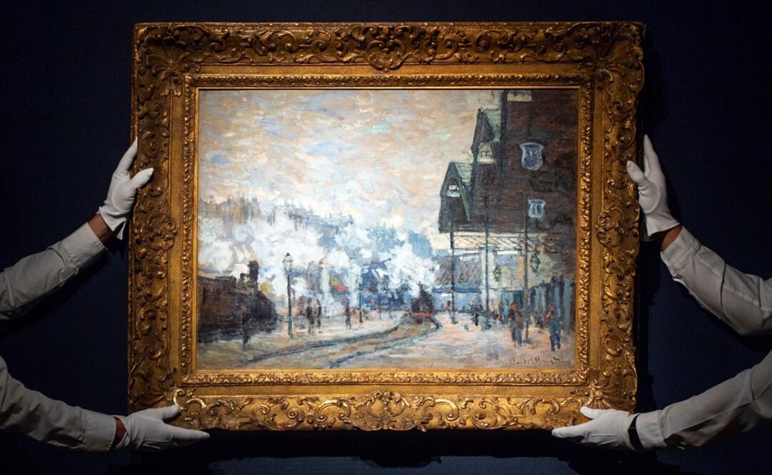 La obra "La estación Saint-Lazare" de Claude Monet. Foto: EFE/ Will Oliver