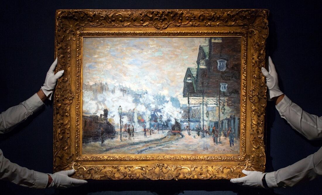 La obra "La estación Saint-Lazare" de Claude Monet. Foto: EFE/ Will Oliver