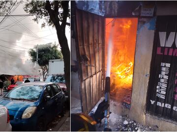 Incendio en Tacubaya: Bomberos de la CDMX sofocan llamas en casas de cartón; Esto sabemos