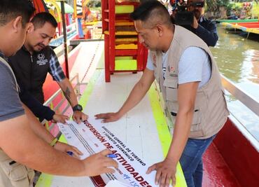 Trajinera involucrada en pelea campal es suspendida de sus servicios por un mes