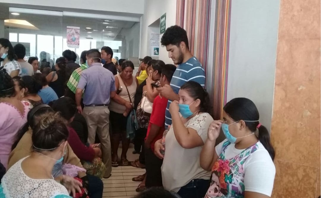 El hospital Agustín O'Horán de Mérida lució repleto de pacientes.  Foto: Cuauhtémoc Moreno Cabrera