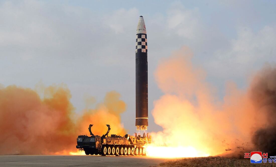 Norcorea inició el 2023 con el lancamiento de un misil balístico. AP. ARCHIVO