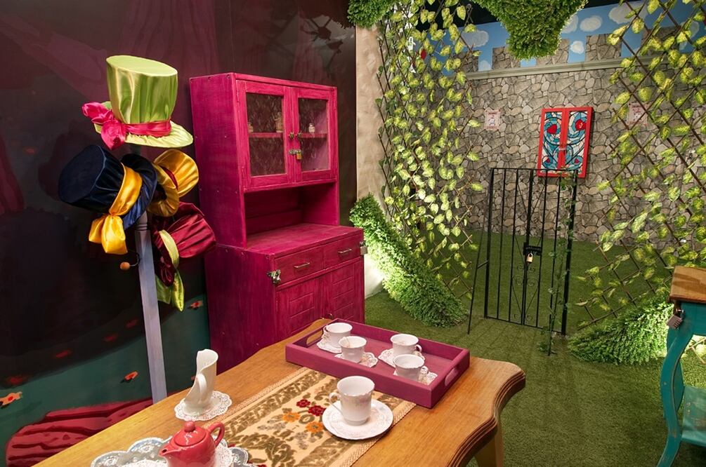 El cuarto está ambientado para transportarte a Wonderland / Foto: Escape Masters México