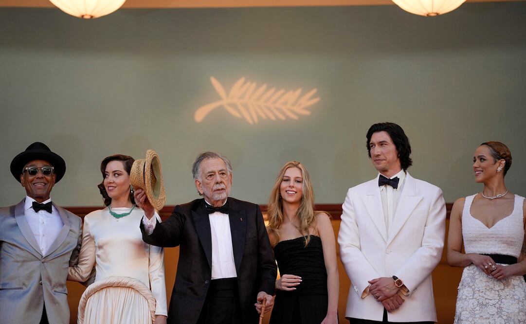 Francis Ford Coppola en la premiere de la cinta 'Megalopolis', en Cannes. Foto: AP.