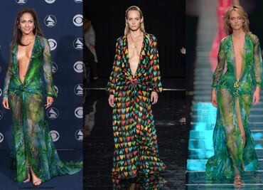 Versace relanza el icónico vestido revelador de Jennifer Lopez y causa sensación en redes sociales