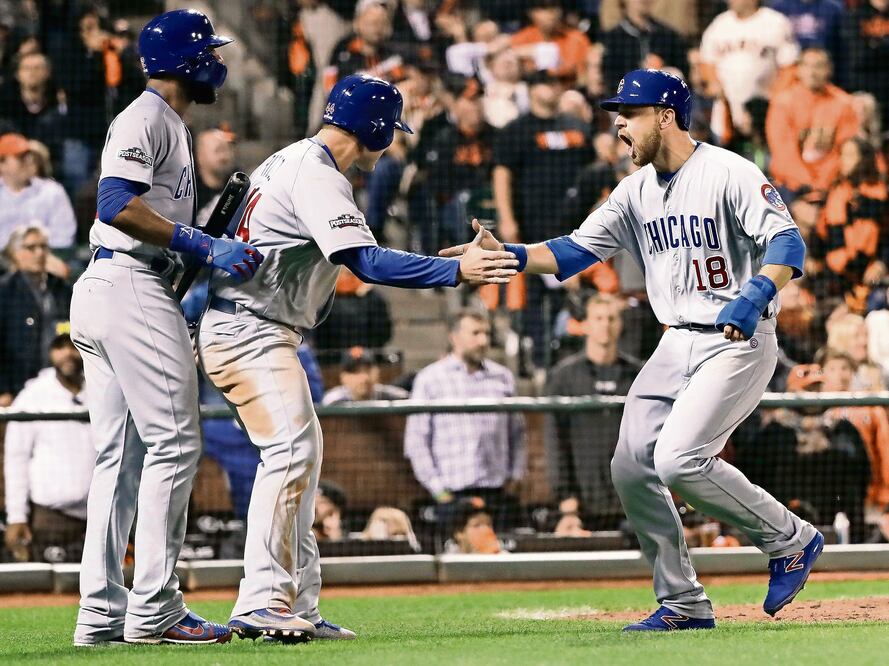 Cuatro carreras en la novena llevan a Cubs a la serie de campeonato. (FOTO: MARCIO JOSÉ SÁNCHEZ. AP)