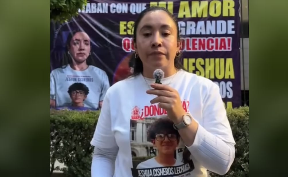 Karla Lechuga, madre de Jeshua Cisneros Lechuga, un joven desaparecido desde el 13 de noviembre de 2025 (14/08/2026). Foto: Especial