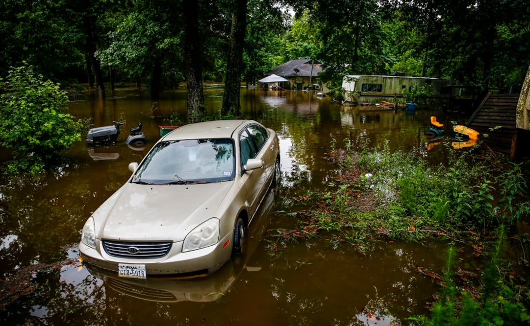 Casas afectadas en la ciudad de Magnolia, Texas (Foto: AP)