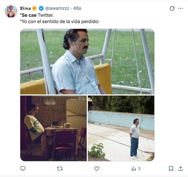 La caída de X desata la mejor ola de memes. Foto: Redes sociales